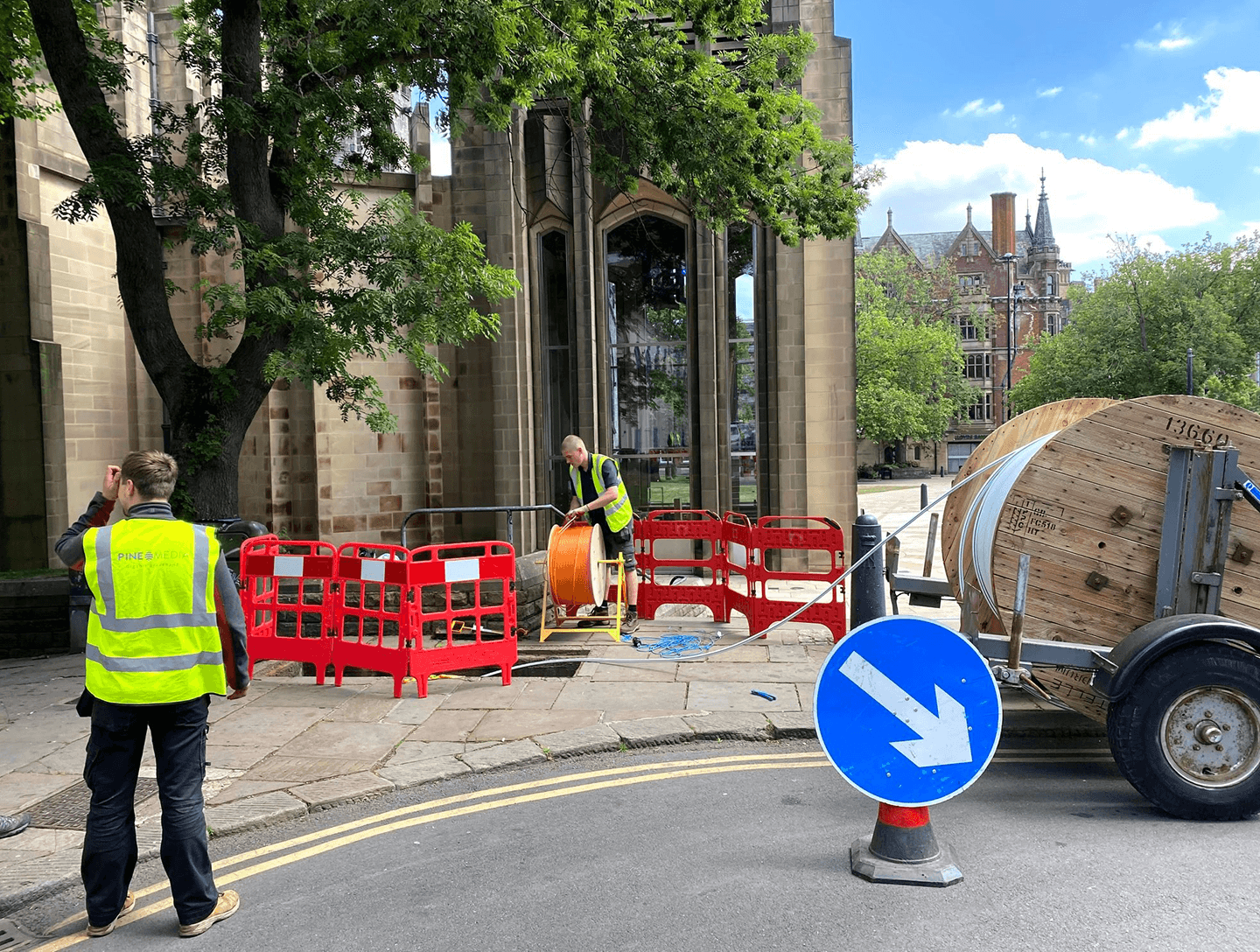 Pine Media engineer working in Sheffield